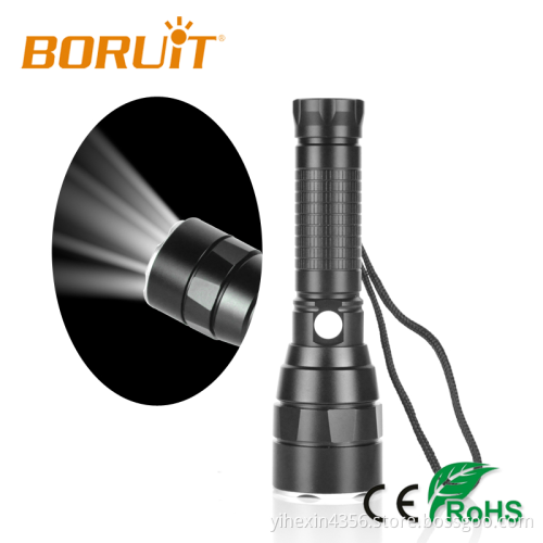 Boruit 2017 High Quality USB Rechargeable Led Flashlight With Lanyard